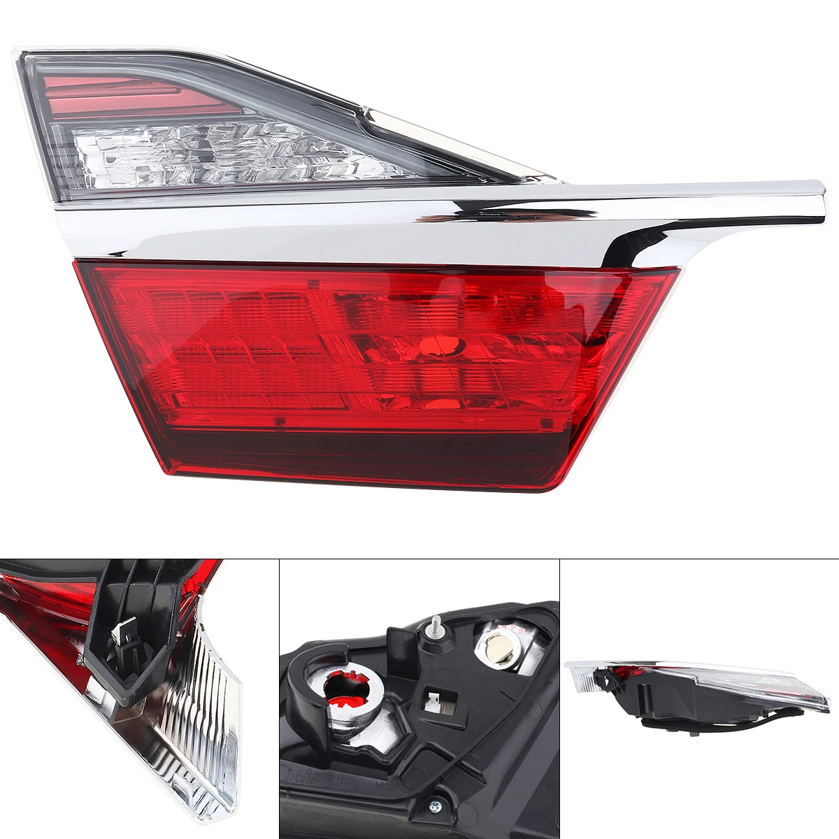 Tail Light Left Waterproof Durable Inter Tail Light Left Side LH 81590-06550-B Red Len for Toyota Camry Sport Edition 2015-2017