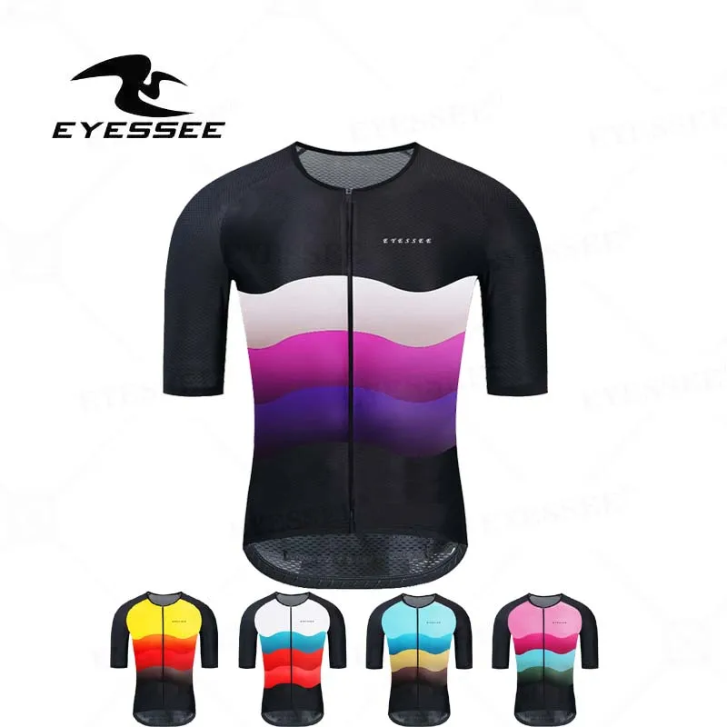 

EYESSEE Cycling Jersey Men Short Sleeve Shirt Summer Anti-Sweat MTB Bike Breathable Bicycle Jersey Quick-Dry Road Racing Jersey