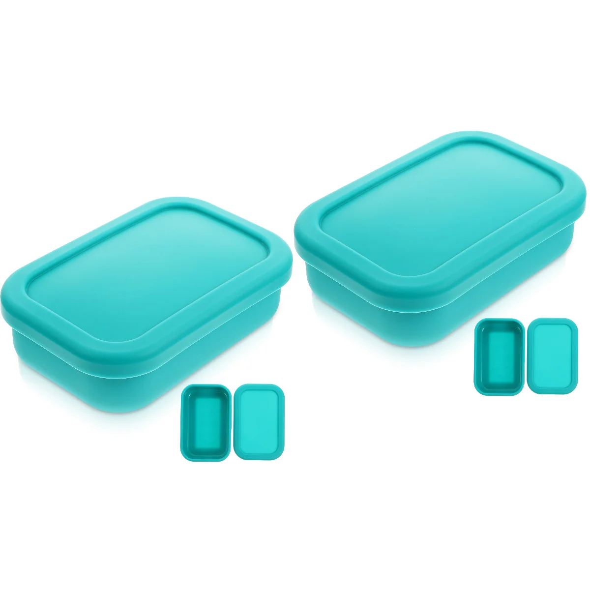 

2x Storage Container Storage Pizza Dough Box Storage Box Bread Proofing Box for Kitchen Keeping-fresh