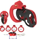 Мужской Пояс верности контрастный разноцветный Пояс верности Бандаж с 4 кольцами Пояс верности секс-игрушки для мужчин