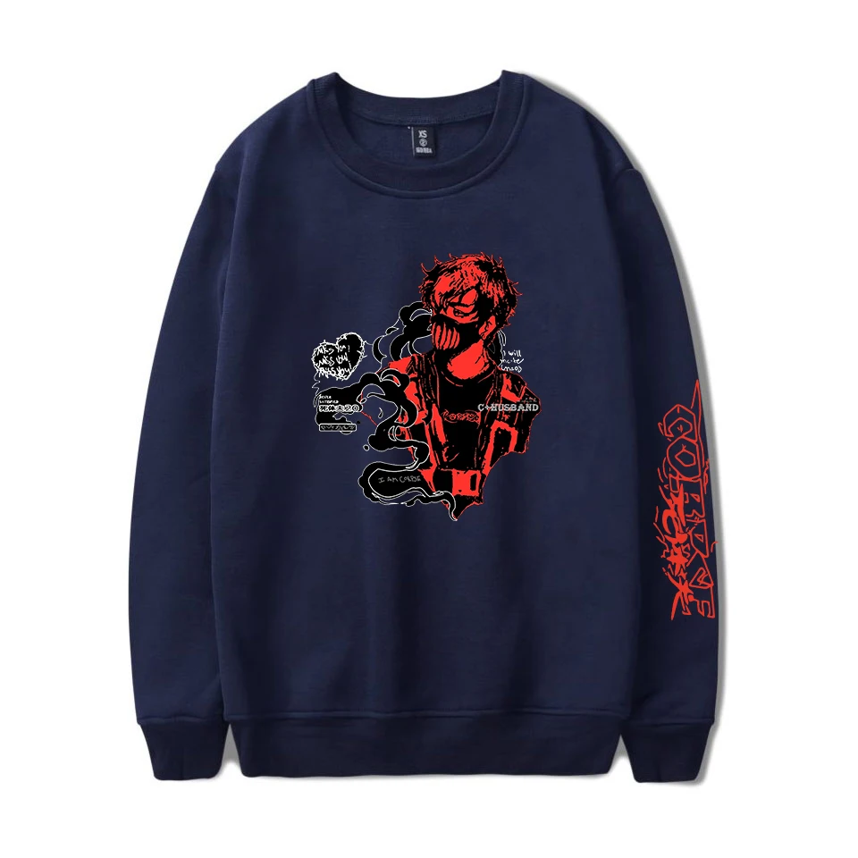 Мужской/женский свитшот с длинным рукавом круглым вырезом |