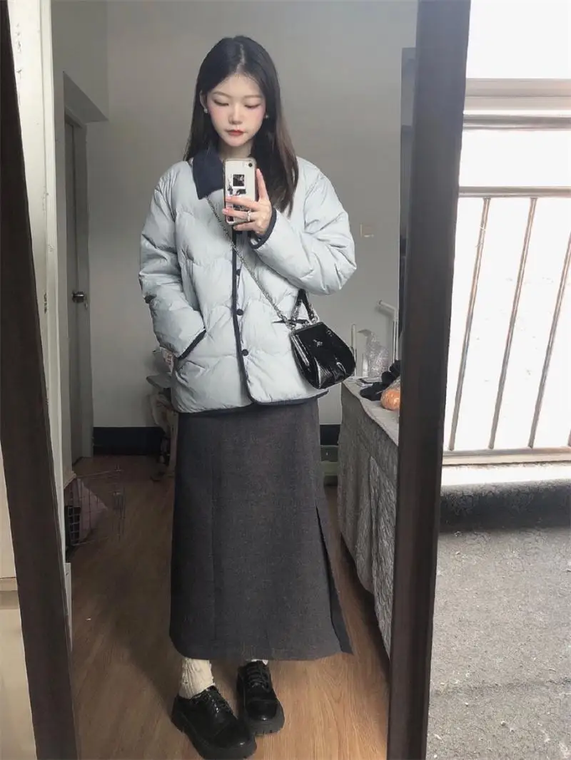 Корейская серия изящная куртка на хлопковой подкладке верхняя одежда для женщин