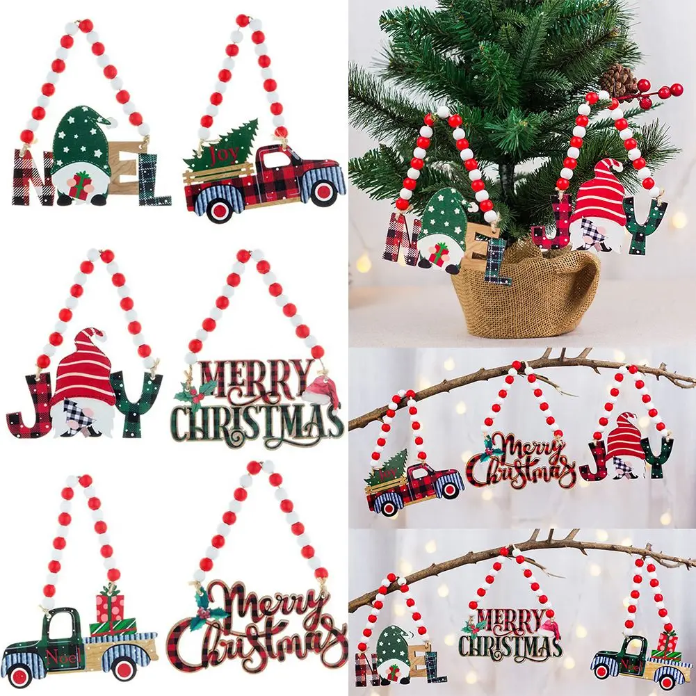 

Wooden Christmas Door Hanging Oranment Wall Xmas Merry Christmas Decor For Home Noel New Year Natal Adornos De Navidad Pendants