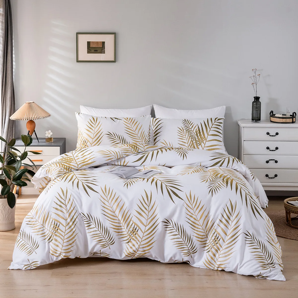 

Home textiles Printing Quilt Bed Cover Queen King Size Soft Skin Friendly Duvet Cover Set 3PC with Pillowcase US/UK/AR Size