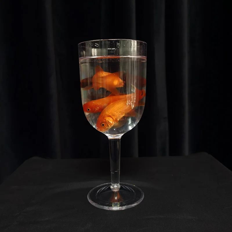 Goldfish In A Goblet Fish Appear Empty Cup Magia Magician Stage Close Up Illusions Accessories Props Mentalism Toys Classic