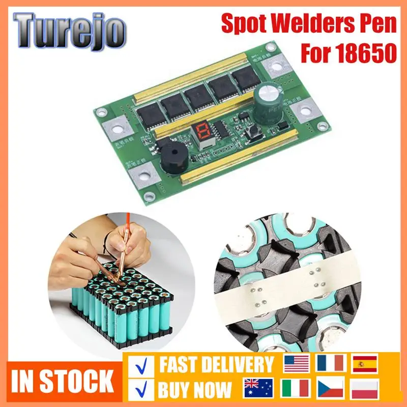 

точечная сварка для 18650 Комплект для точечной сварки «сделай сам», сварочный аппарат для точечной сварки 12 В для 18650 МОП-труб 0,1 ~ 0,3 мм, инстру...