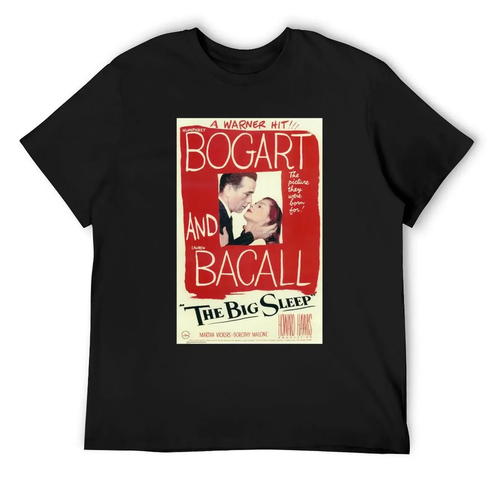 The Big Sleep - винтажный постер фильма (Bogart Bacall) футболка с животным принтом для