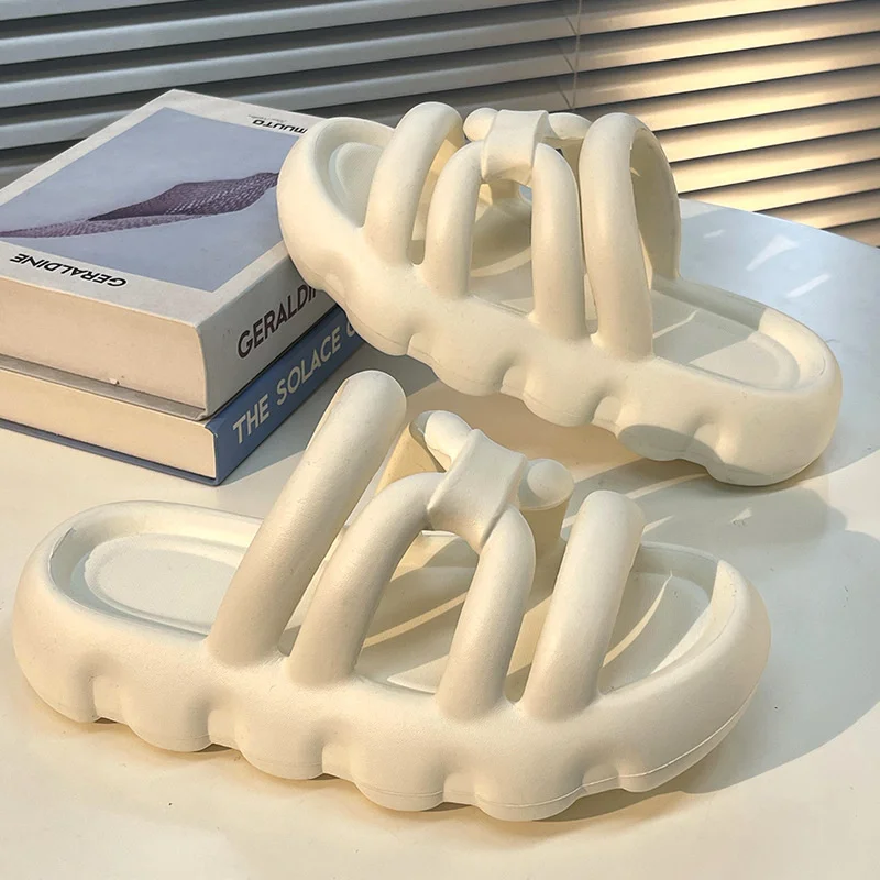 Women Sandals 4cm Thick Sole Slippers For Women 2023 Summer Anti-slip Slippers Sandals Bathroom Female Slipper