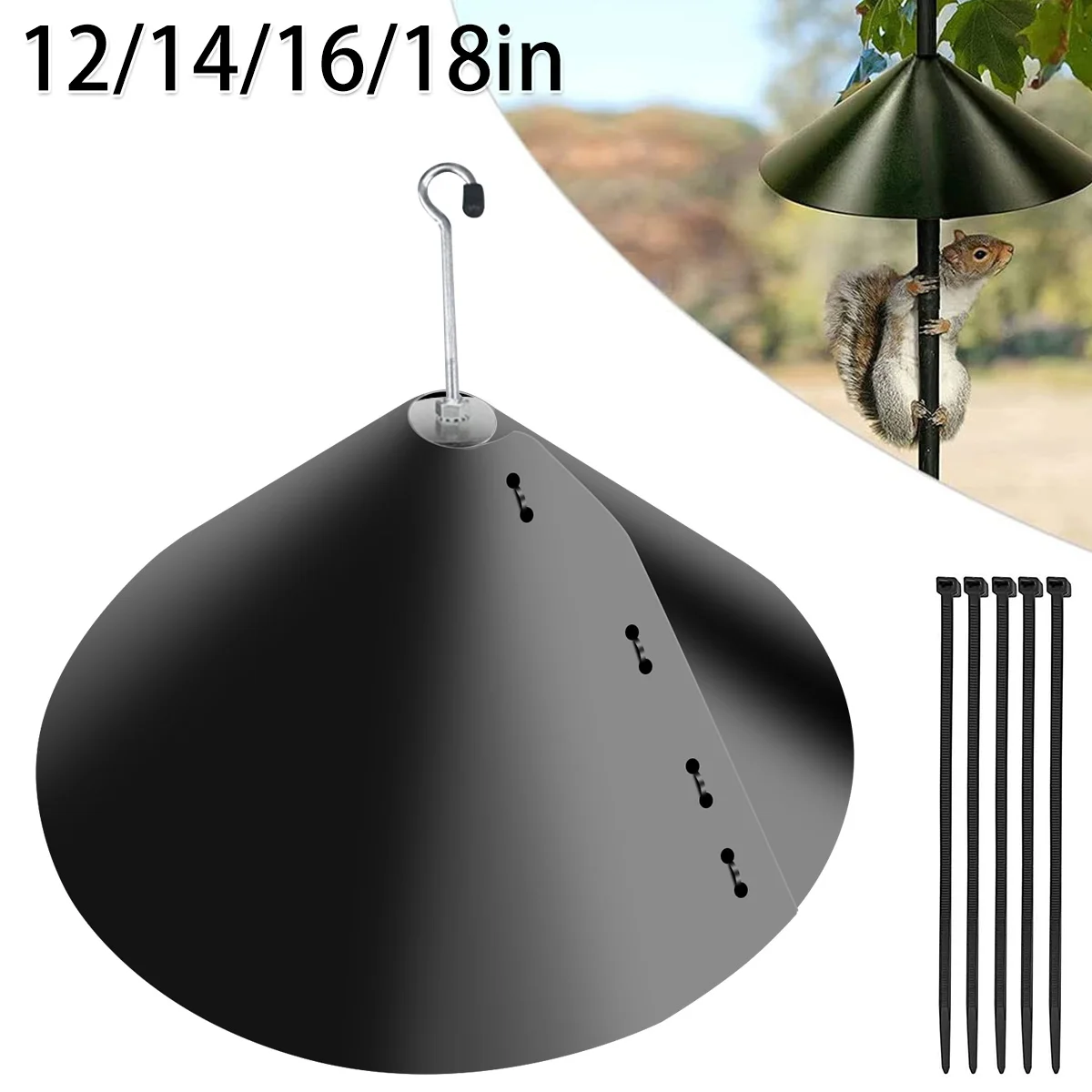 Baffle Weather Resistant Bird Feeder Guard Garden Decoration