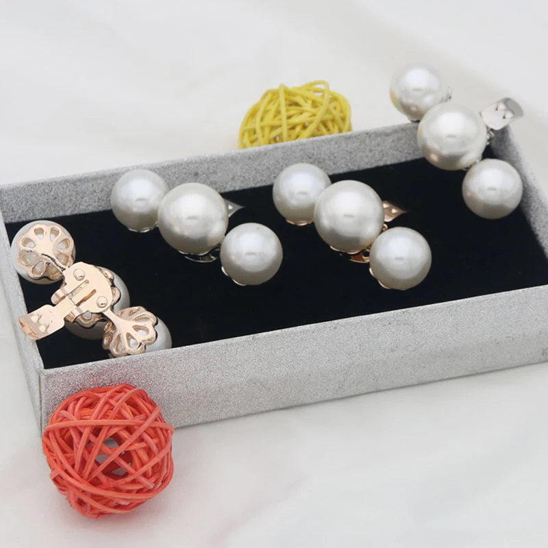 

1Pc Lady Shoe Pearl Clip Decorative Clips Wedding Women Bride High Heel Removable Charm Buckle Clamp Shoe Decorations
