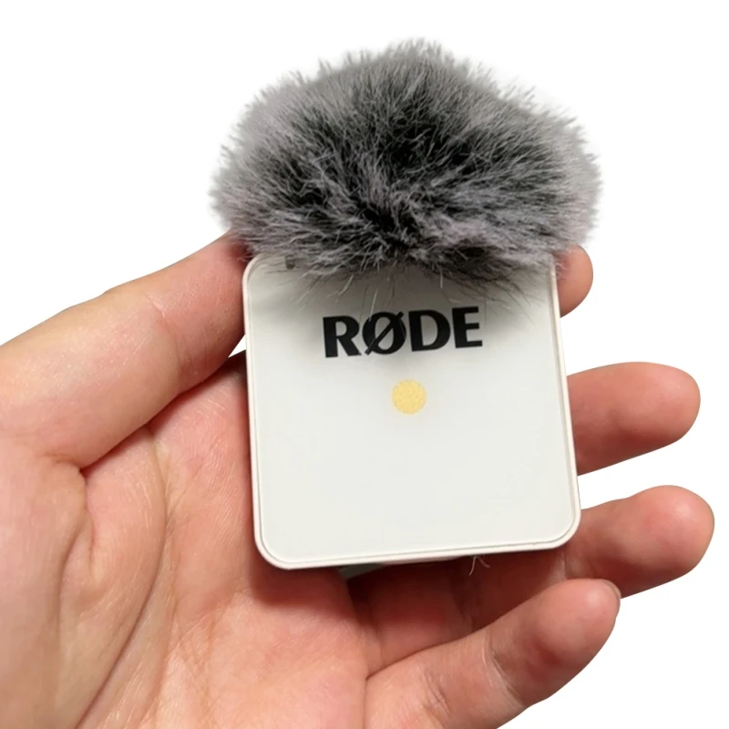 Универсальный петличный микрофон Pop Filter Dead Cat, меховое ветровое стекло для Rode Wireless GO I Cover Bllue Mantis