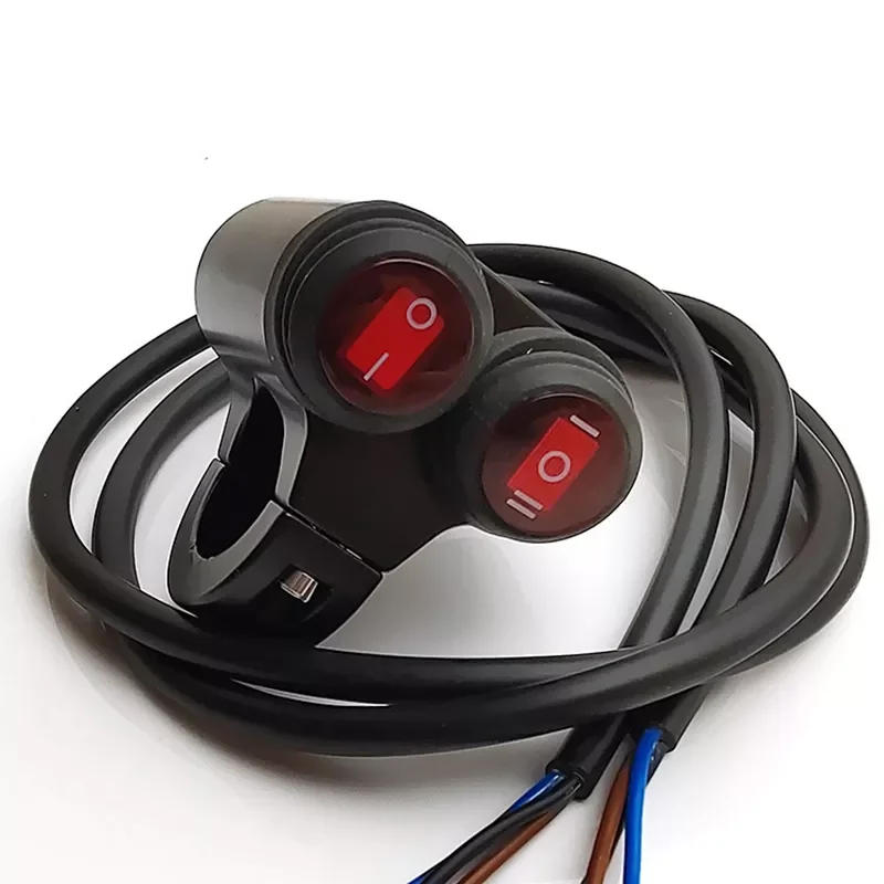 

7/8'' 22mm Motorcycle Aluminum Alloy Handlebar Switches Waterproof 2 Files + 3 Files Headlight Fog Spot Light ON/OFF Swi