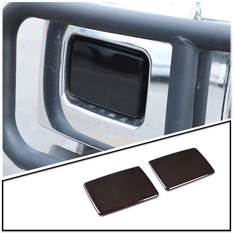

For Hummer H2 2003-2009 ABS Black Car Front Turn Signal Light Covers Front Bumper Side Lamp Shell Lampshade Trim Accessories