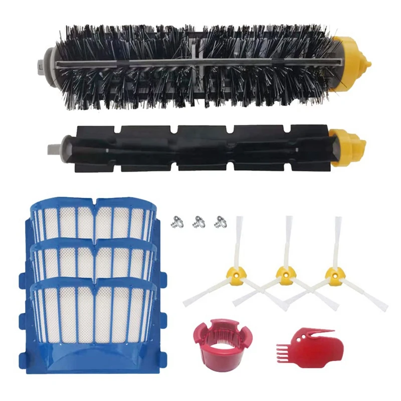 

1 Set Side Brushes Parts Replacement HEPA Filters For Irobot Roomba 600 Series 630 650