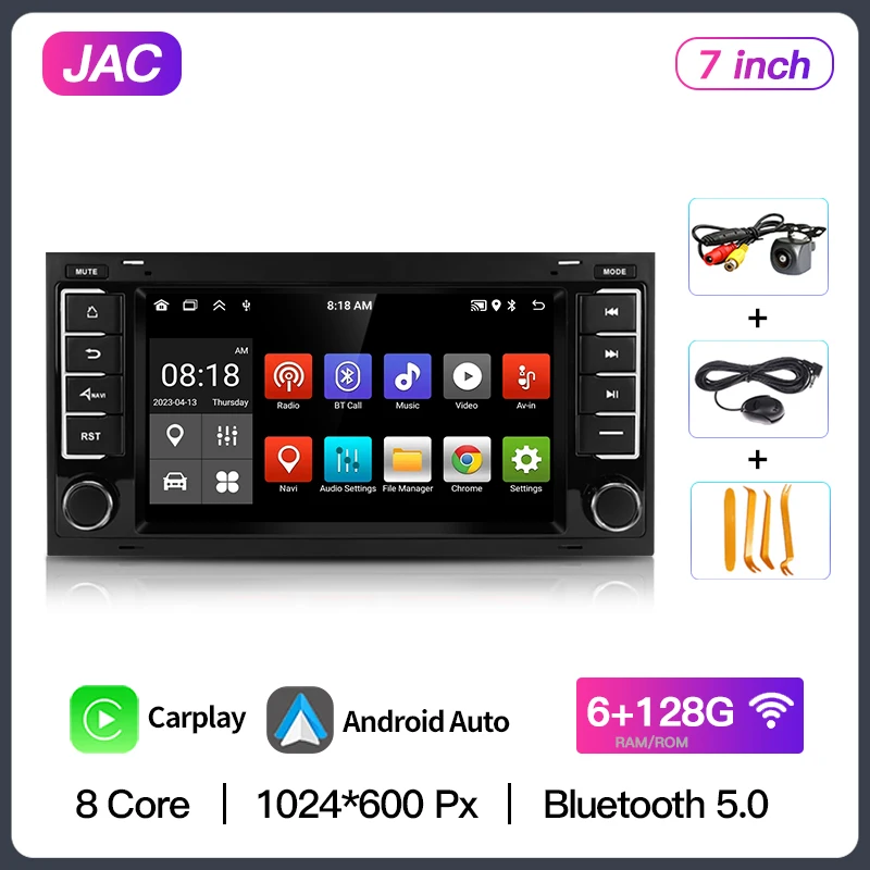 

Android 13 для VW Volkswagen Touareg 2004-2011 Transporter Автомобильный радиоприемник Мультимедийный видеоплеер Навигация GPS Carplay 4G BT 2din