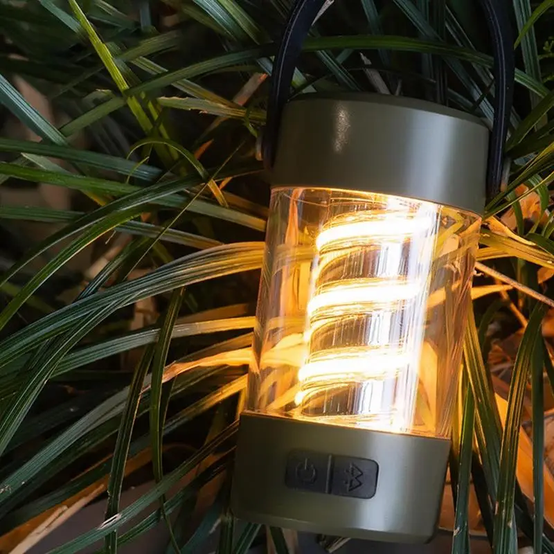 Лампа для палатки беспроводной динамик фонарик портативный с треногой уличный