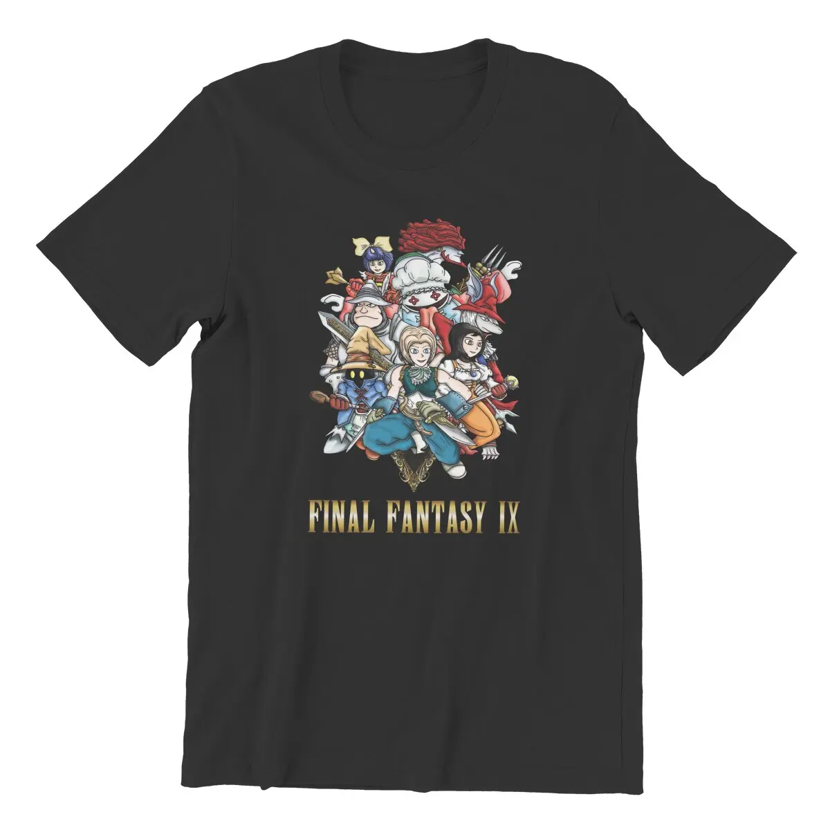 Винтажная видеоигра Final Fantasy IX Heroes из чистого хлопка ретро аниме ролевая игра XL-6XL