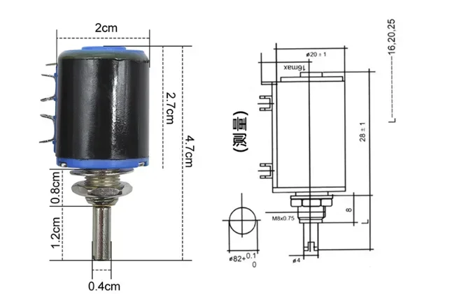 5 шт. WXD3-12-1W 100 220 470 1 K 2K2 3K3 4K7 10K 22K 33K 47K Ohm 100R 220R 470R 2 3 4 7 WXD3-12 Вт потенциометр + ручка