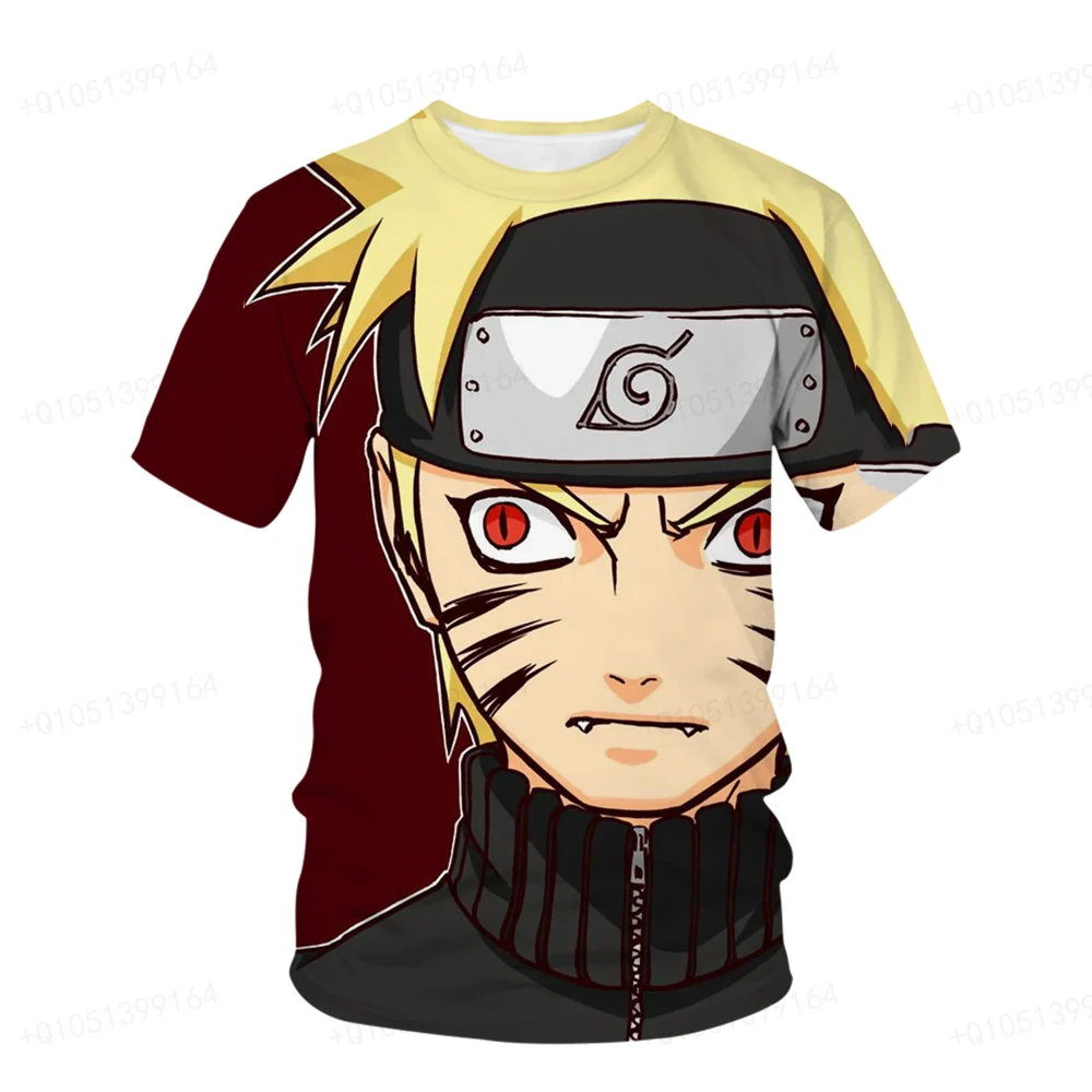 

Boys Naruto Zombie Animation T-shirt Naruto Turtle Children's Fashion Cosplay T-shirt Big Snake Pill Print Summer Boys' T-Shirt
