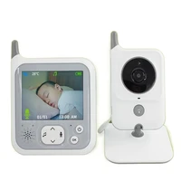 2022 3 2 inch wireless video color baby monitor night light portable baby security camera ir led night vision intercom