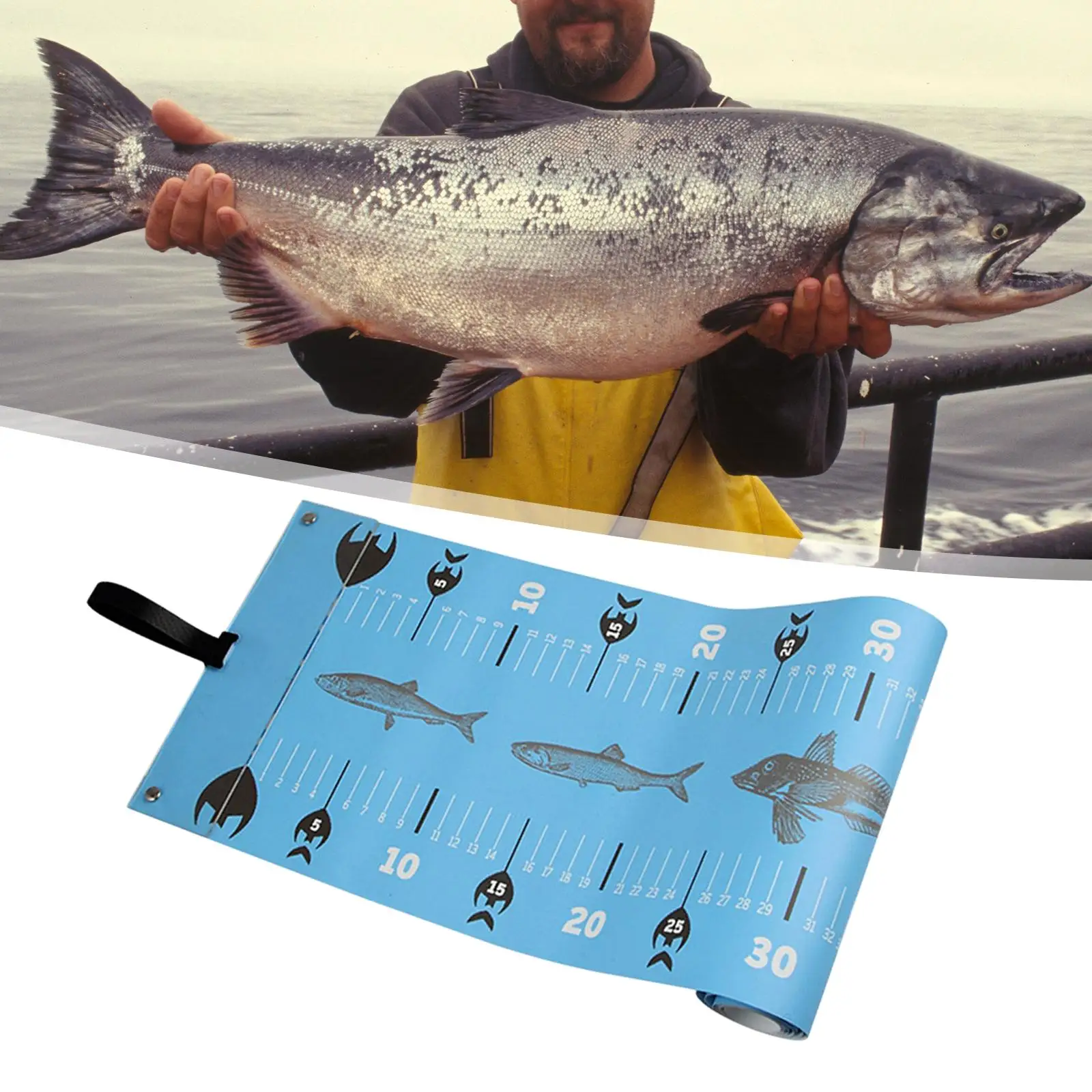 

Fishing Ruler Portable Precision Marks Fish Measuring Tool Accessories
