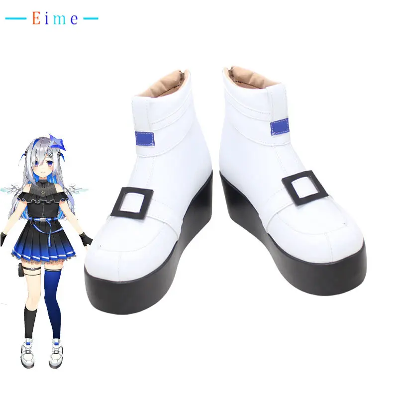

Amane Kanata Cosplay Shoes PU Leather Shoes Vtuber Cosplay Boots Halloween Carnival Boots Prop Custom Made