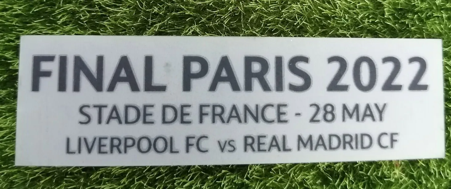 Финальная нашивка для игры в футбол Париже 2022 |