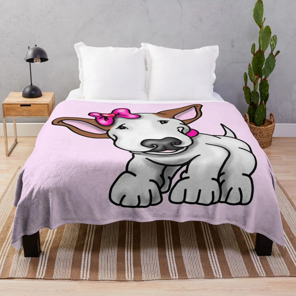 Одеяло с бантом-бультерьером Роскошные дизайнерские роскошные пледы