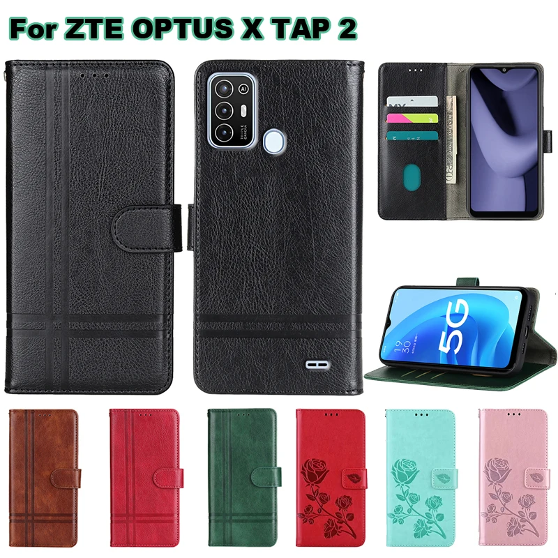 Для чехол на ZTE Optus X Tap 2 P652 Чехол-кошелек Кожаный для телефона Fundas Flip Cover Carcasas Changxing