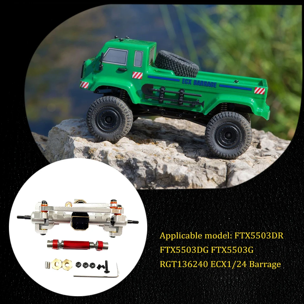 

Worm All Metal Front Axle Aluminum Front Rear Axles Set For Improved RC Crawler Performance