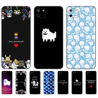 black tpu case for oppo realme 8i c25 c25s c11 2020 2021 c20 c21 c21y c25y back cover luxury game undertale moly dog