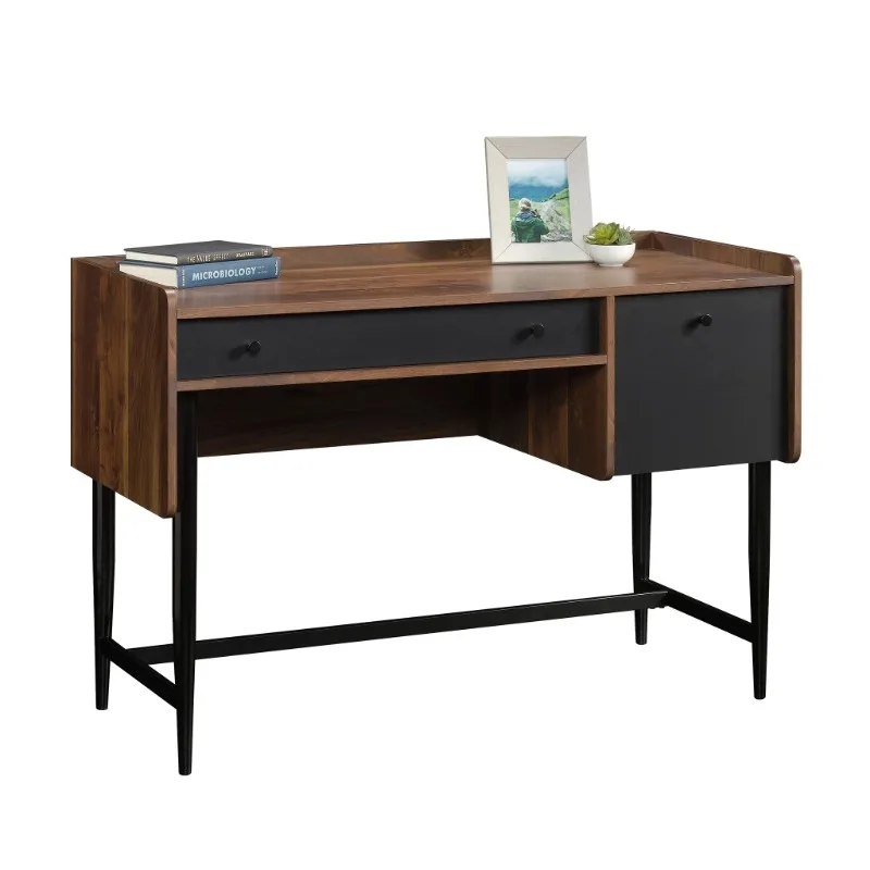 Mid Century Park Desk, Grand Walnut Finish