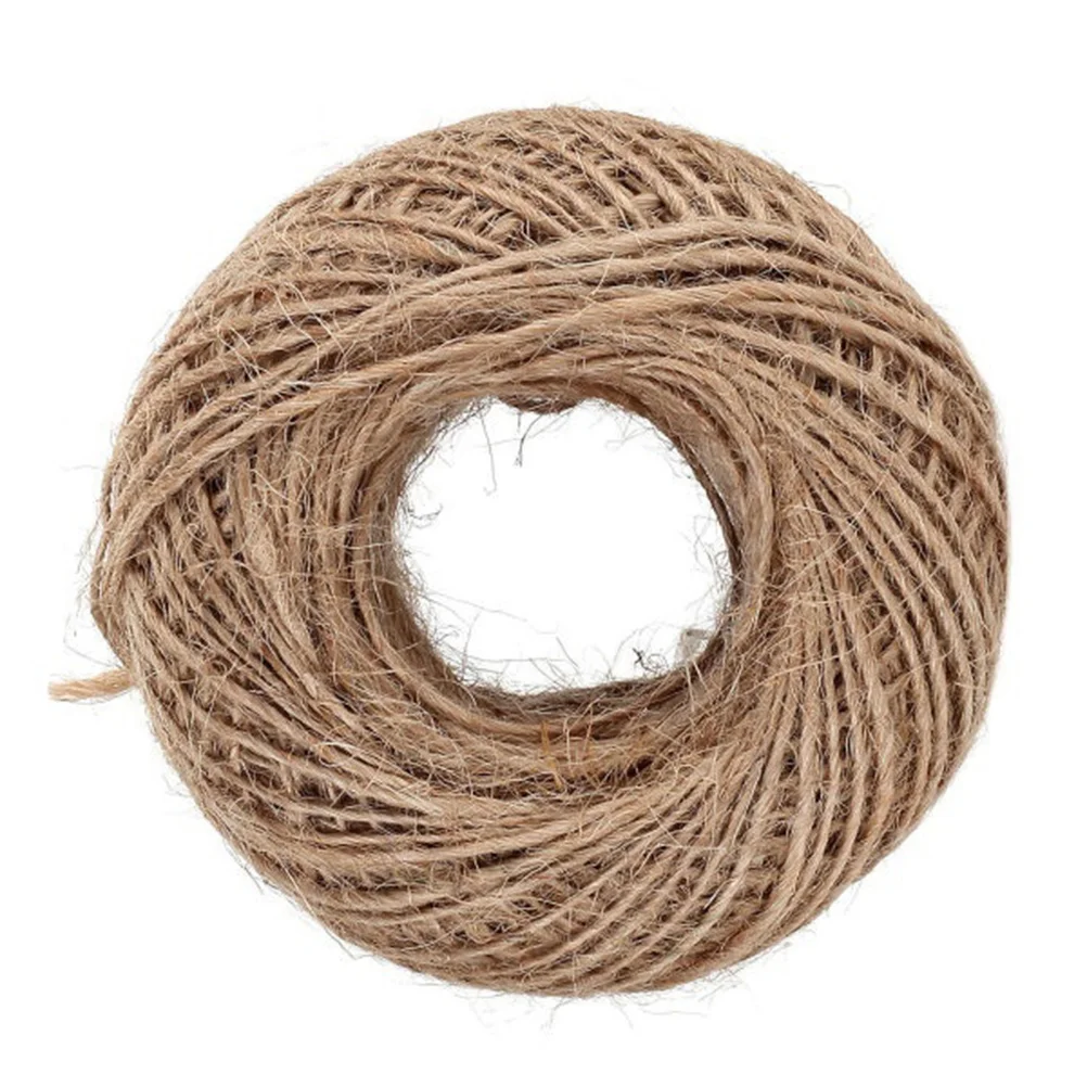 

100 M Hand Decor Twine String Vintage Decor Jewelry Making Cord Decoraciones Para Uñas Jute Rope Natural