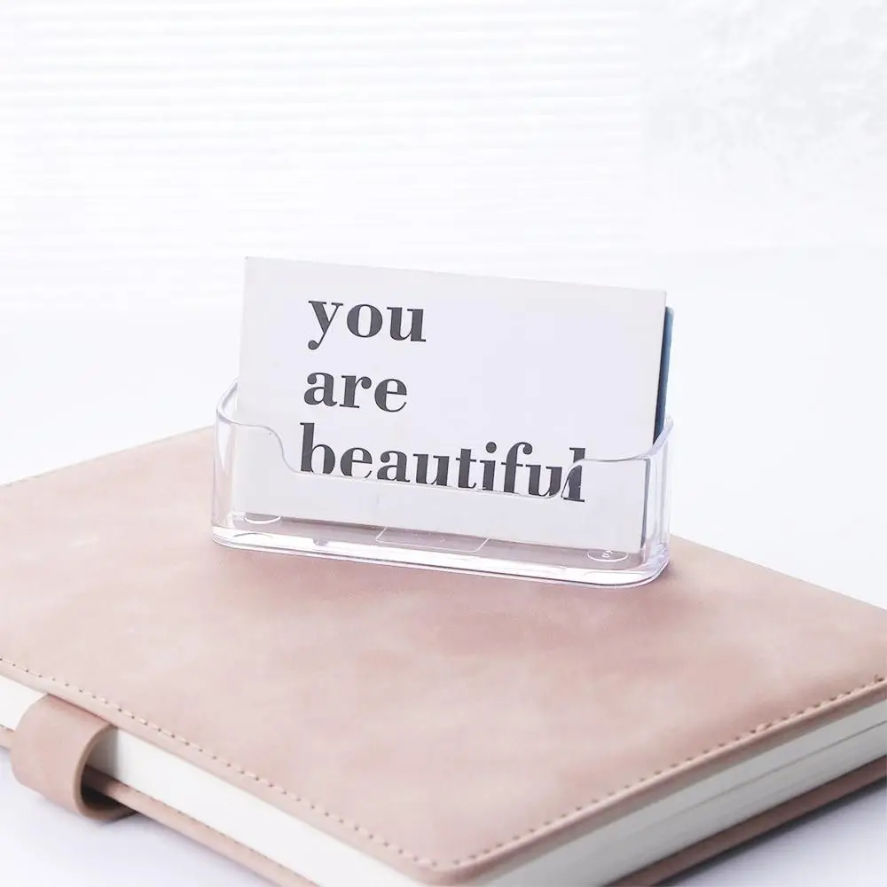 Desk Storage Stand Memo Clip Holder Card Display Stand Business Card Holder Desktop Storage Box Desk Business Holders