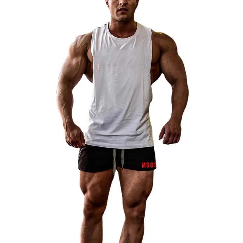 Мужские спортивные шорты для фитнеса летние легкие дышащие бега