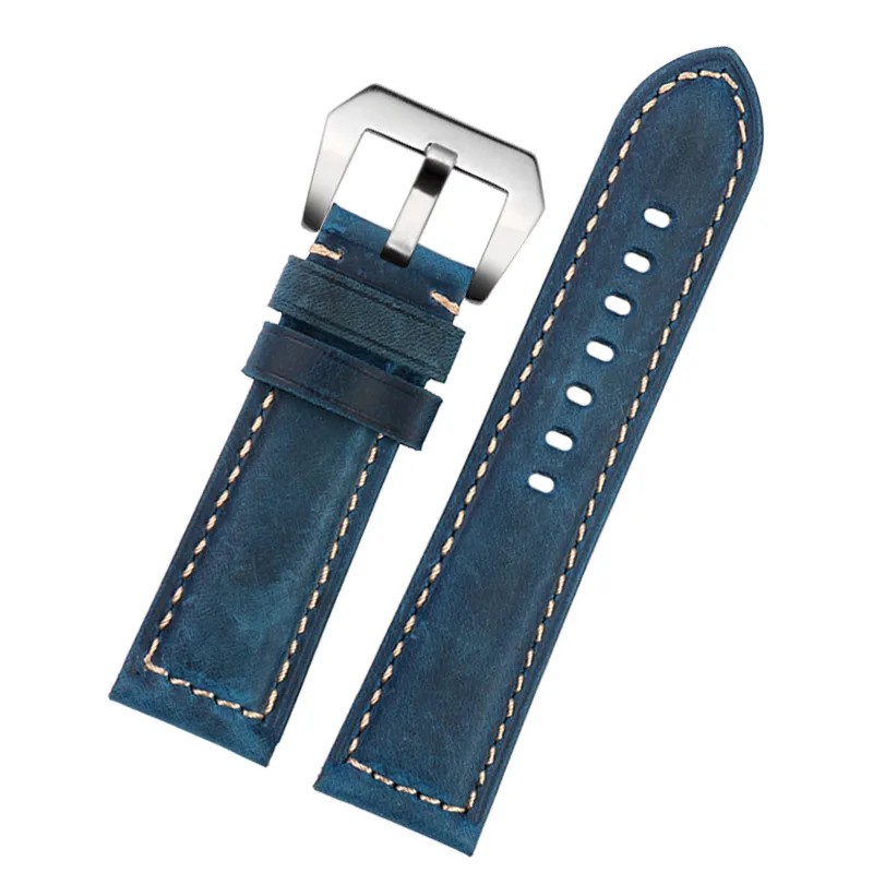 High quality watch band suitable for Panerai PAM688 441  Leather Men's  blue watch strap accessories 20mm 22mm 24mm 26mm