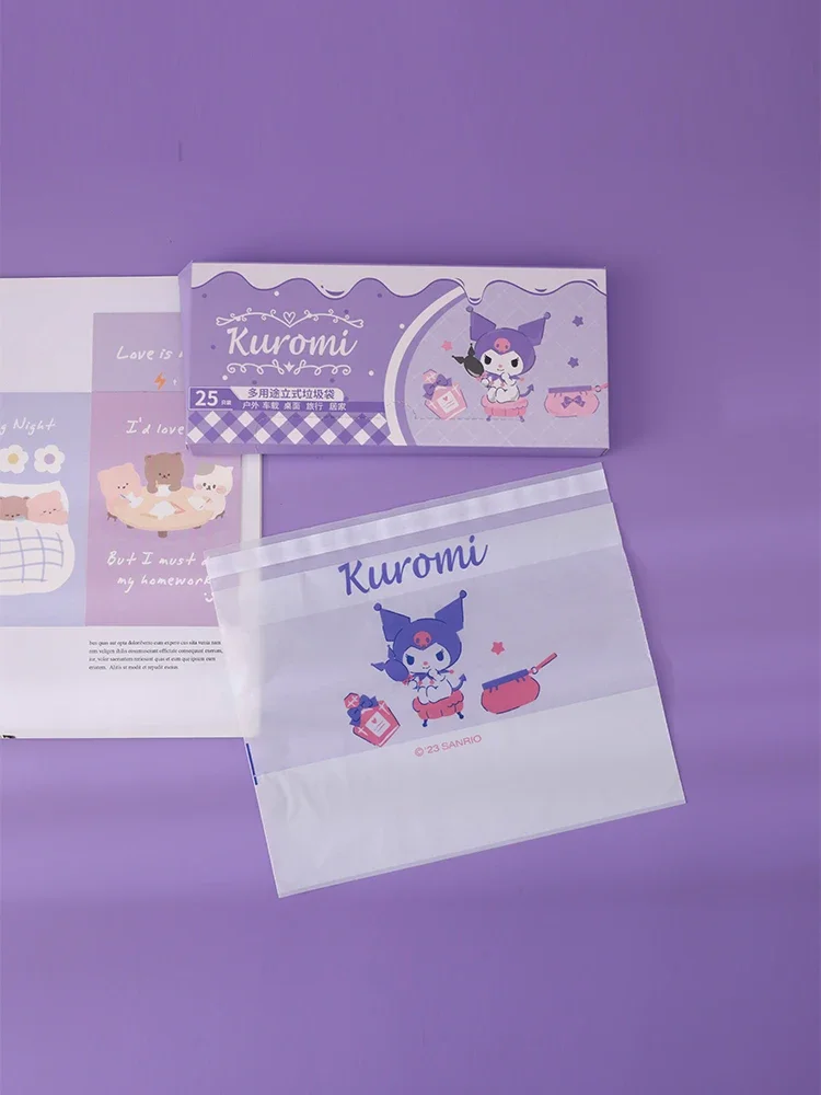 Ручной раздатчик для мусорных пакетов Kuromi вертикальный настольный мешок мусора