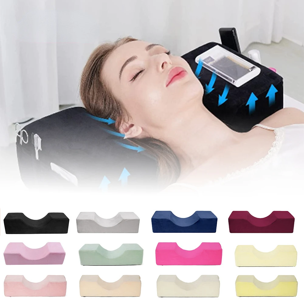 

Профессиональная подушка для ресниц, подушка для поддержки шеи, мягкая подушка с эффектом памяти для наращивания ресниц, подушка для макияж...
