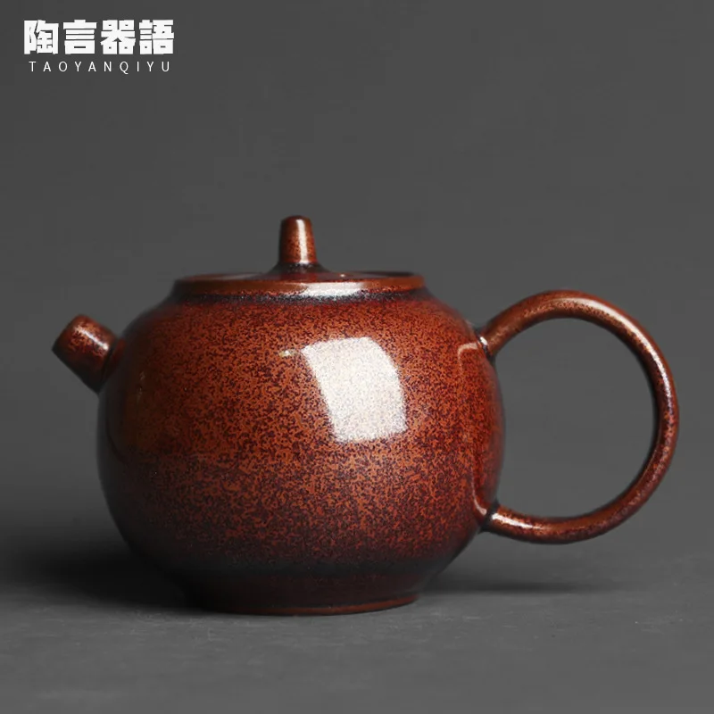 

Прекрасная керамика в японском стиле Tianmuhong, чайник, печь, сырье, минеральное масло, капля, кунг-фу, чайная церемония, ручная чайница