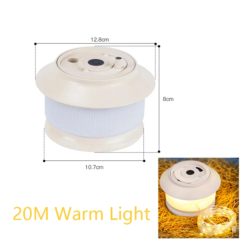 

USB перезаряжаемая светодиодная гирлянда 20 метров, белая/RGB, для кемпинга