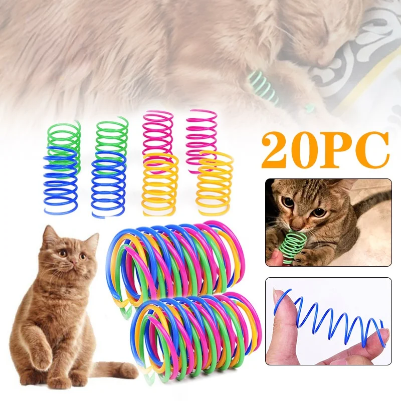 

Kitten Coil Spiral Springs Cat Toys Interactive Gauge Cat Spring Toy Colorful Springs Cat Pet Toy Pet Products