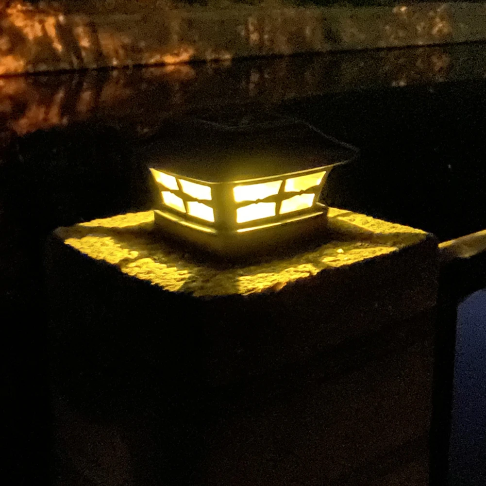

Solar Post CAP Lamp LED Waterproof Outdoor Column Head Deck Night Light for Garden Fence LandsCAPe Decoration