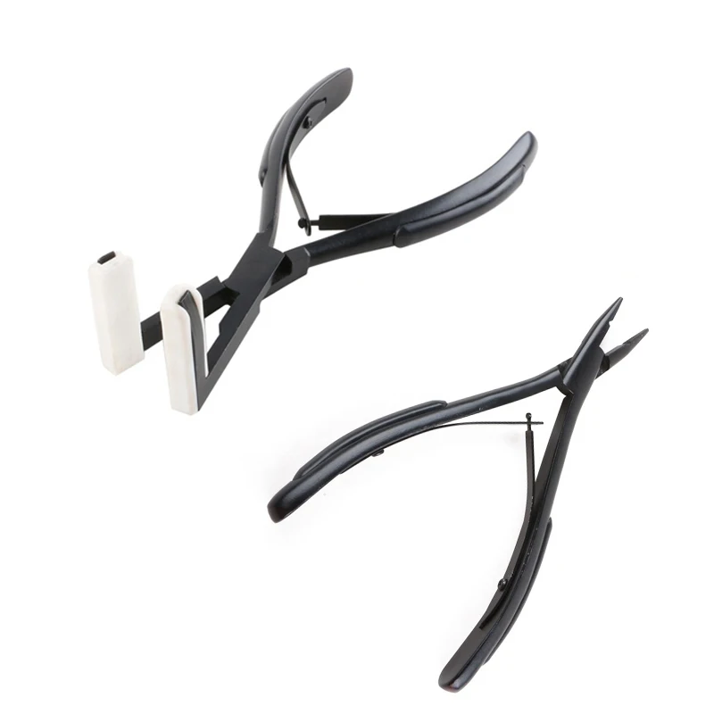 4.5cm  Tape Extensions Pliers Deck Shape Stainless Steel Hair Extension Pliers Ergonomic Design Only For Tape Extensions