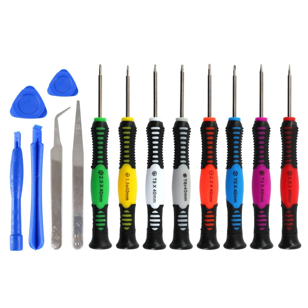 

Phone Repair Tools Kit 16 in 1 Precision Screwdriver Set Spudger Opening Pry Bar Screen Disassemble Tool