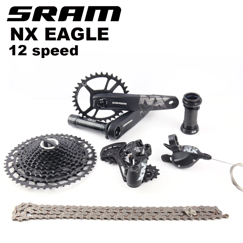 

SRAM NX EAGLE 1X12 12 Speed Bicycle DUB Groupset Kit Trigger Shifter Derailleur Chain Crankset SX PG1210 PG 1230 11-50T Cassette
