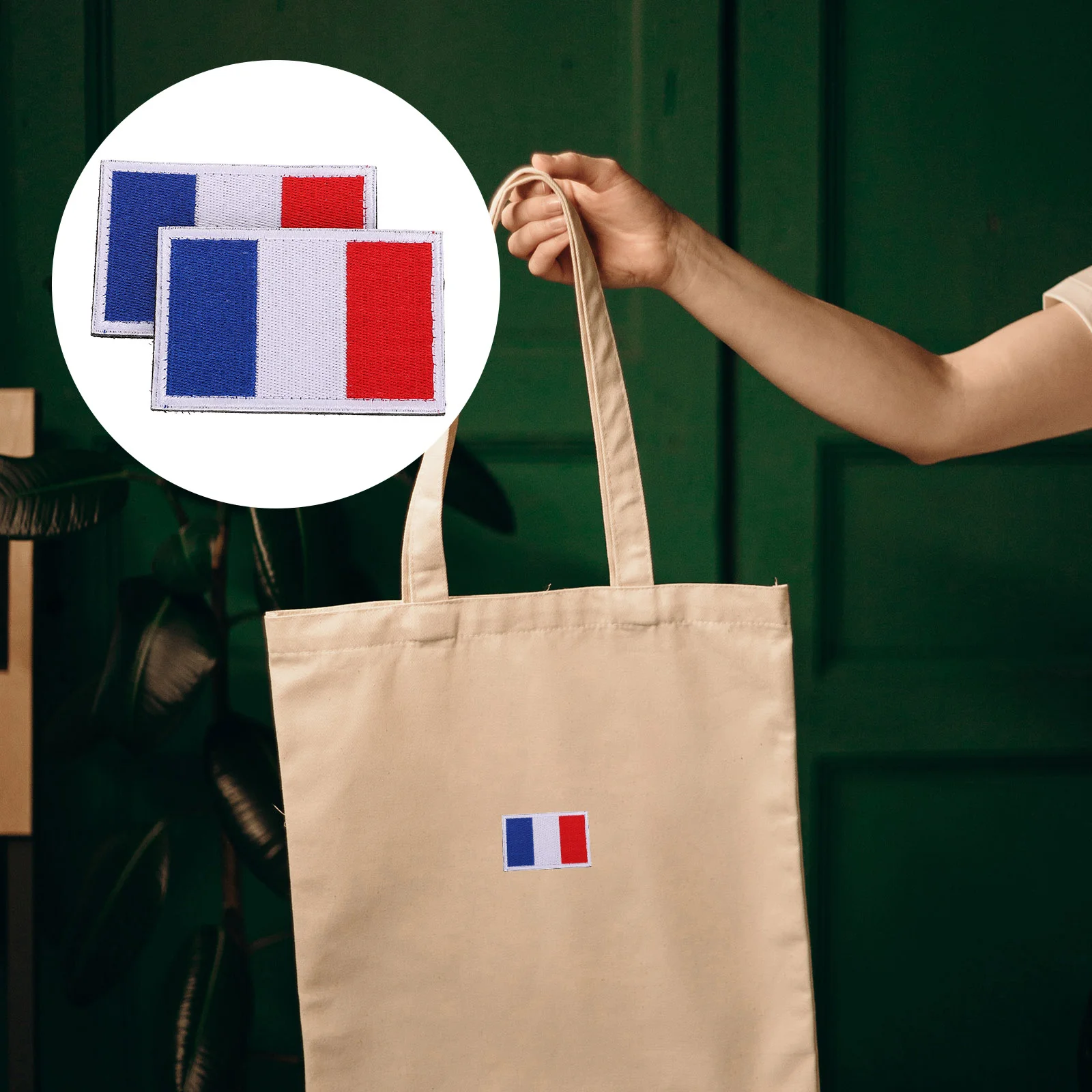 

2 Pcs National Flag Stickers Spanish Stickers Sticky Cloth Polyester Bride Spain Flag