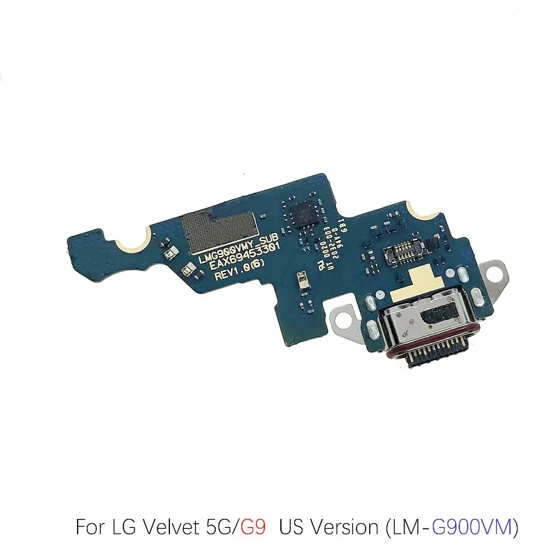 Фото Для LG G8X G8 G820N G9 Velvet 5G ThinQ / V50S: Модуль микрофона, плата USB-порта для зарядки, гибкий кабель-разъем (запчасть) №1
