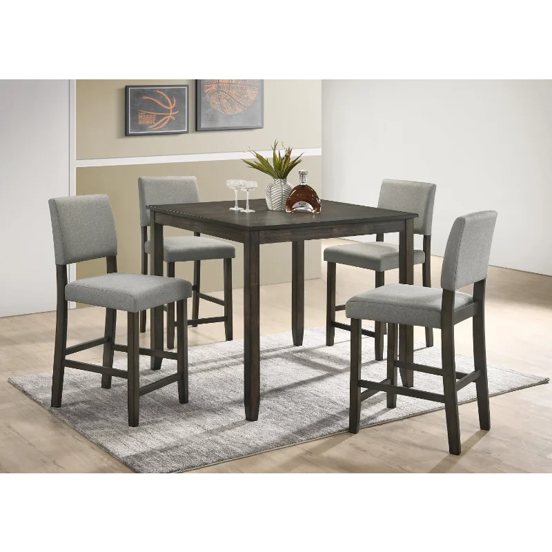 

Crown Mark Derick Grey 5-Pack Counter Height Dining Set