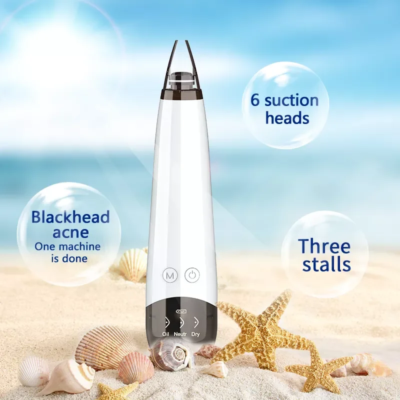 

Remover Pore Acne Pimple Cleaner Black Head Pore Vacuum Suction Skin Tag Remover Face Beauty Tools Rechargeable