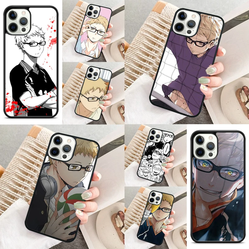Чехол Tsukishima Kei Haikyuu для телефона Samsung galaxy S21 S22 Ultra для iPhone 14 11 12 13 Pro X XR XS MAX 7 8 Plus